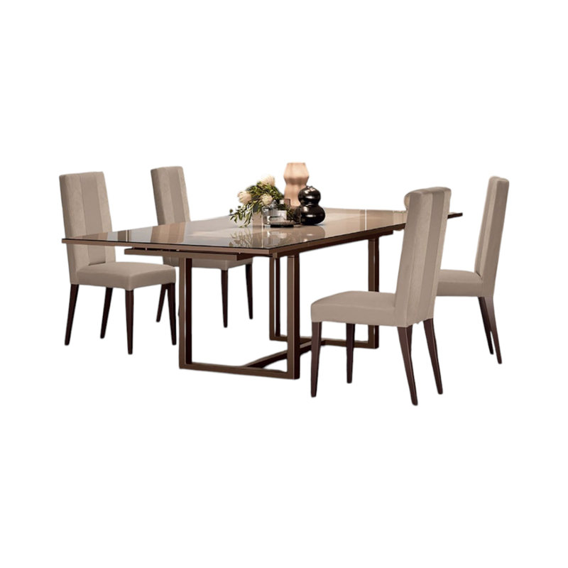 Aurelia 7-piece Dining Set, 5 Pieces: Table, 4 Chairs