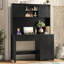 Farmhouse Executive Desk With Hutch & 4 Drawers-777902922