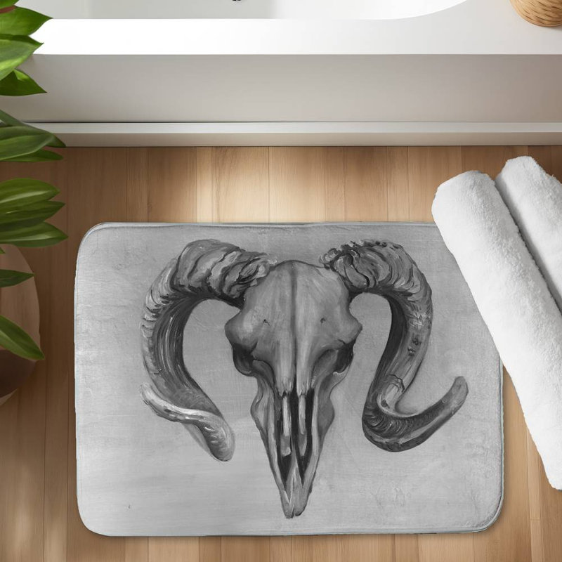 Exequiel Microfiber Non-Slip Bath Mat