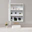 Armoire à pharmacie avec miroir 2 tablettes 24 W 32 H Zyheir