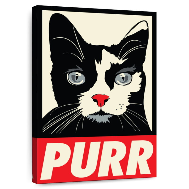 Brampt Purr Propaganda, 24" H x 16" W