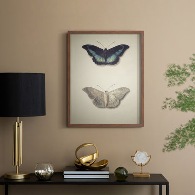 «Vintage Animal Print», reproduction encadrée en bois massif