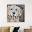 « love golden retriever », impression sur toile tendue-66813069-66813072