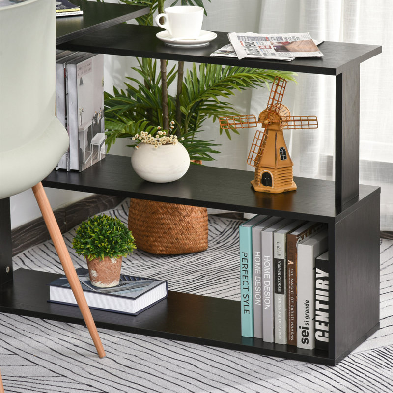 Innovative 360-Degree Rotating L-Shaped Desk With Ample Storage And Modern Design For Versatile Home Office Use.
