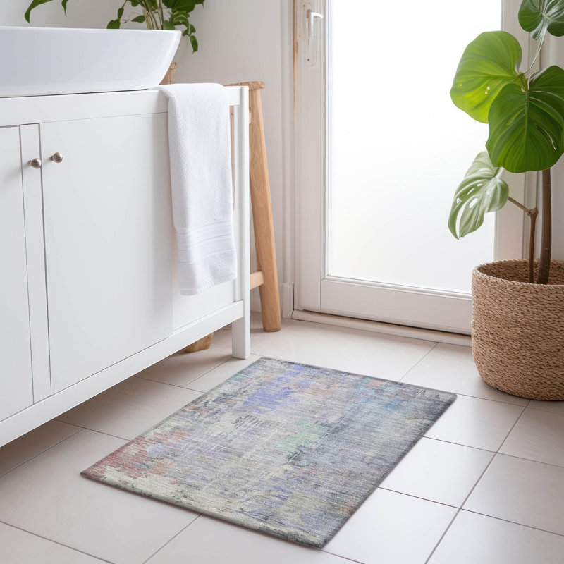 Tapis intérieur / extérieur lavable en machine Christain ACN1233, Rectangle 1 pi 8 po x 2 pi 6 po