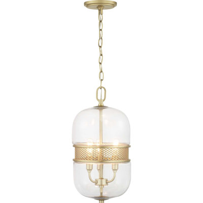 Luminaire suspendu unique / remarquable à 3 lumières Amalgre