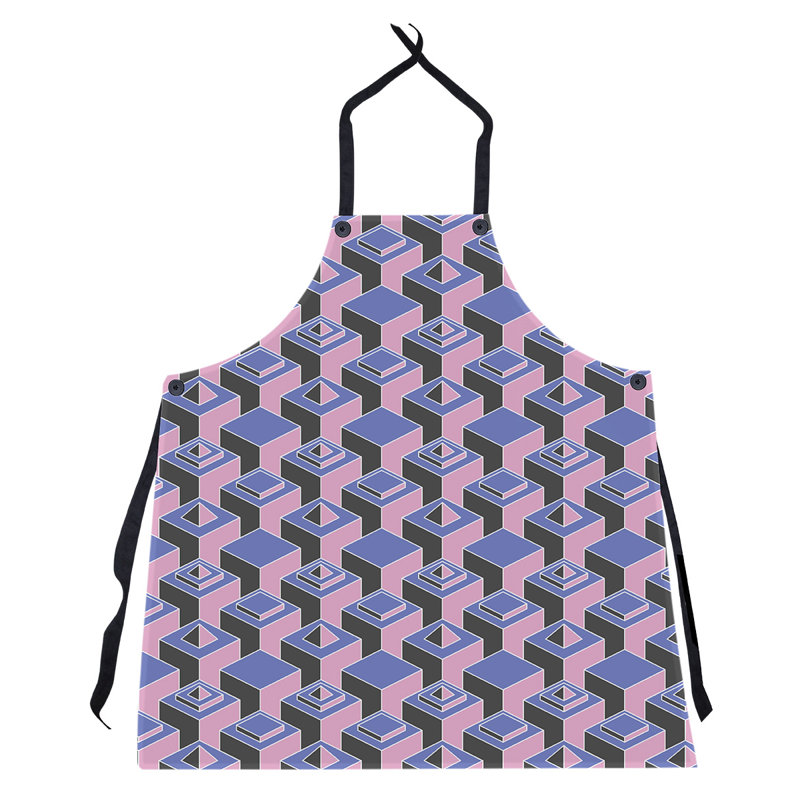 Jordao Bib Apron, Blue/Pink