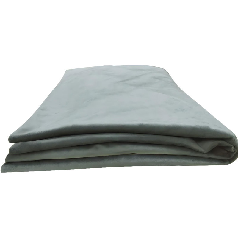 Velvet Standard Pillow Case, Grey, 50cm x 200cm
