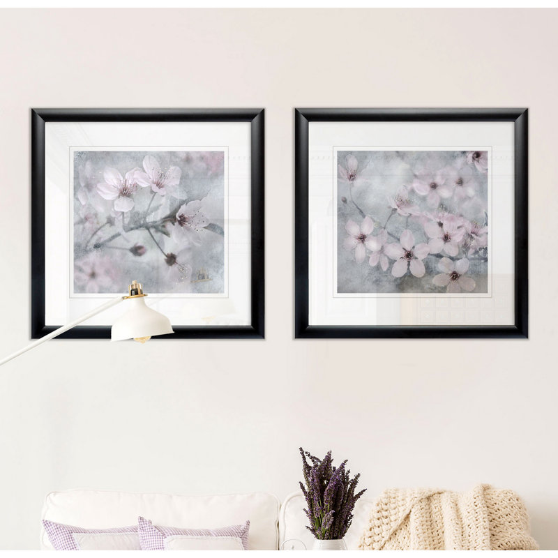 « spring melody i », ensemble de 2 reproductions de peintures encadrées