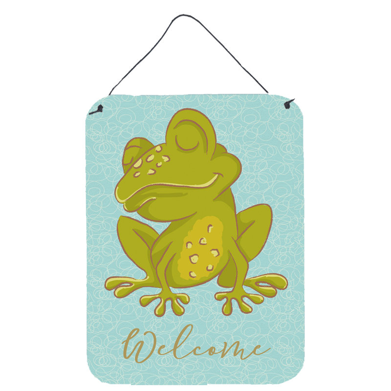 Décoration murale «Frog Welcome»
