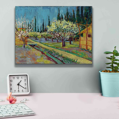 Orchard Bordered By Cypresses by MASTERS - Wrapped Canvas Print