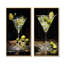 «Dirty Martini Mirage Cocktail», ensemble de 2 reproductions d'art mural-102570168-102570173