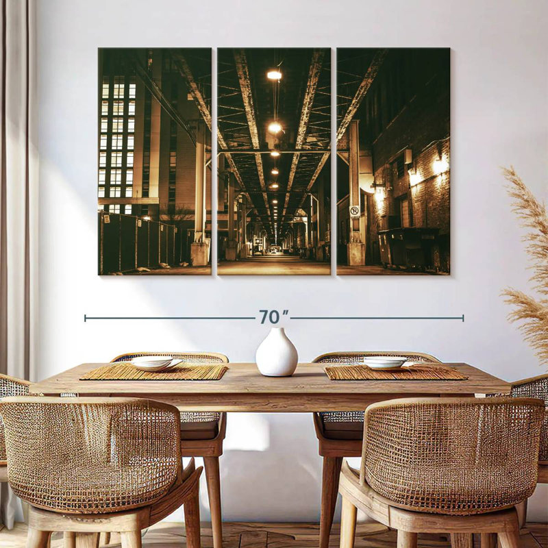 Mehar Chicago Train Bridge, 28" H x 45" W