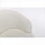 Fauteuil 1 place 25,6 pouces pivotant sur 360 ° avec accoudoirs tonneau en chenille et lin beige-1000696257
