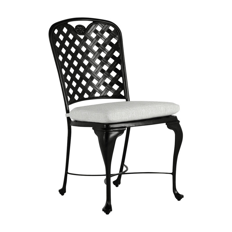 Chaise d'appoint d'extérieur en fonte Provance, Terre antique, Pas de soudure, Perle Bali
