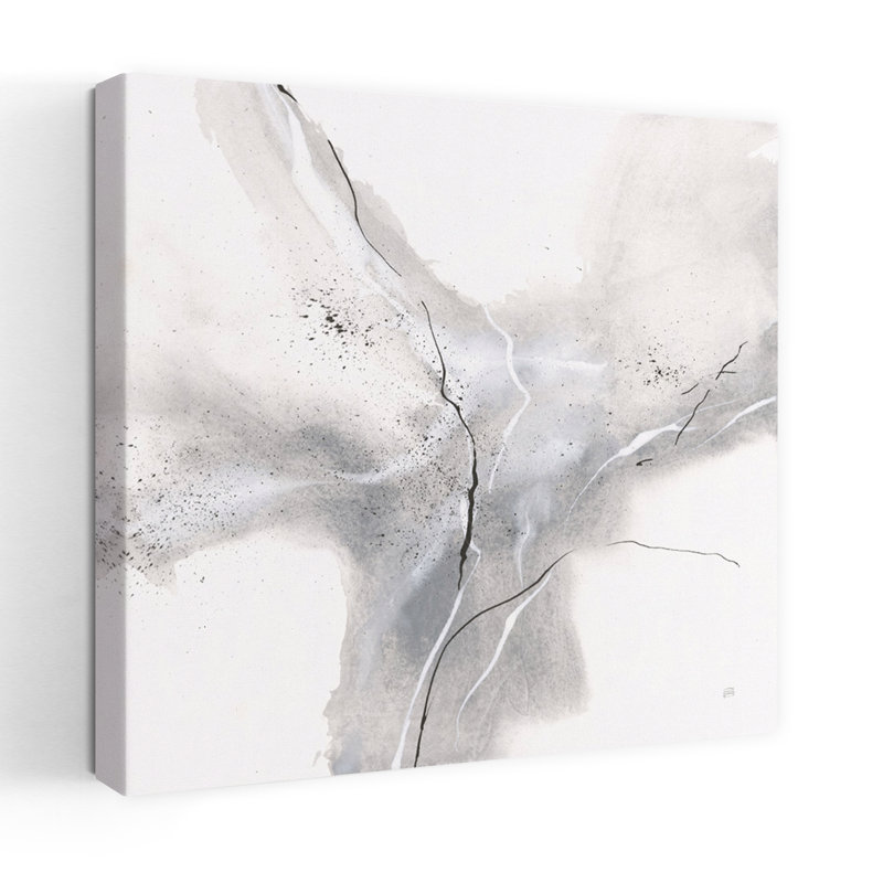 Marbre gris III, art contemporain abstrait, H 18 po x l 18 po