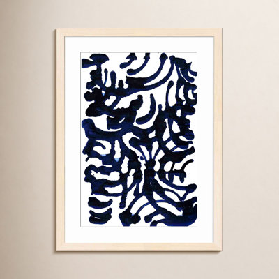 Indigo Swirls I Painting by Jodi Fuchs