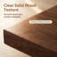 Table basse carrée en bois de 34,5 po Haven