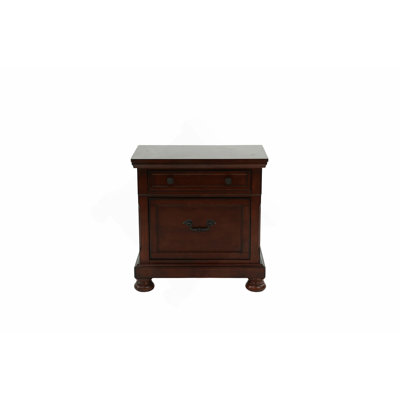 Table de chevet en cerisier antique