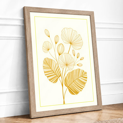 Delicate Study Botanical - Framed Print