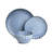 Sango Frill Reactive Stoneware 12 Pc Dinnerware Set - Service for 4