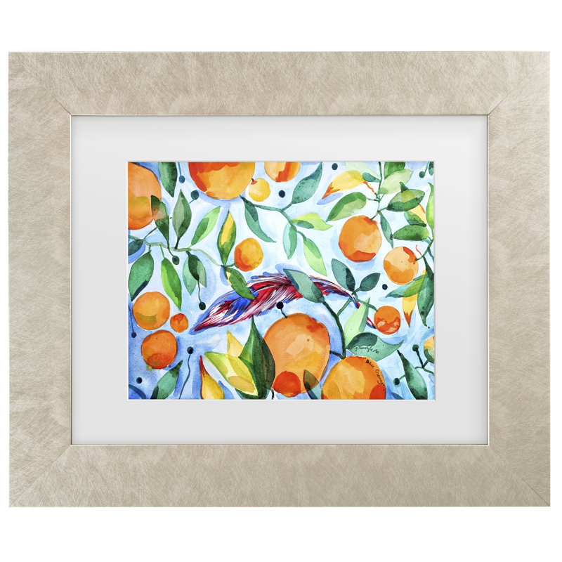 Œuvre encadrée à la bolognaise, Juliette, 14.5" H x  17.5" W, Cream Framed