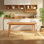 Mayar Cherry Rectangular Solid Wood Top with Solid Wood Base Dining Table