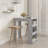 Bar Table Kitchen Pub Bistro Table with Storage Rack Engineered Wood-2136079404