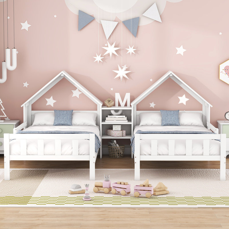 Lits plateforme simple, Blanc