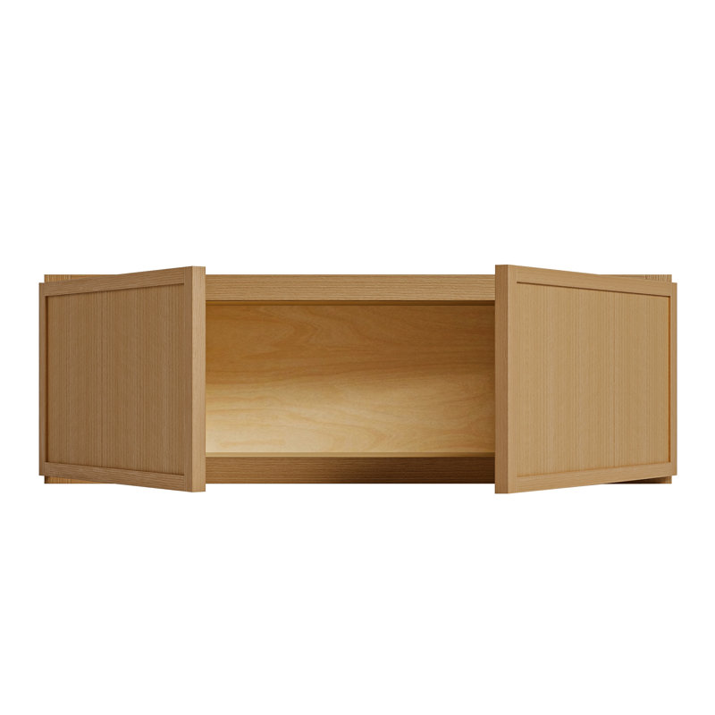 Armoire murale moderne en chêne blanc, fabrication en contreplaqué et charnières à fermeture en douceur, rangement de cuisine personnalisé