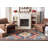 Bluffs Hand Loomed Wool/Cotton/Latex Oriental Rug in Red/Navy-1087080924