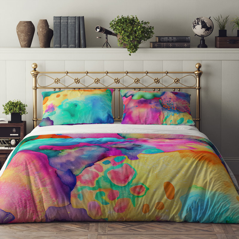 Abstract Duvet Cover, King Duvet Cover + 2 King Shams