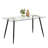 Annesley Glass Top Metal Base Dining Table-886875158