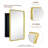 Bryand Farmhouse Surface Mount Metal Bathroom Medicine Cabinets with Mirror-484793607-477258508