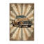 Tapis beige de style rétro rustique à motif lavable à la machine Daleville - reliure beige-1991578179