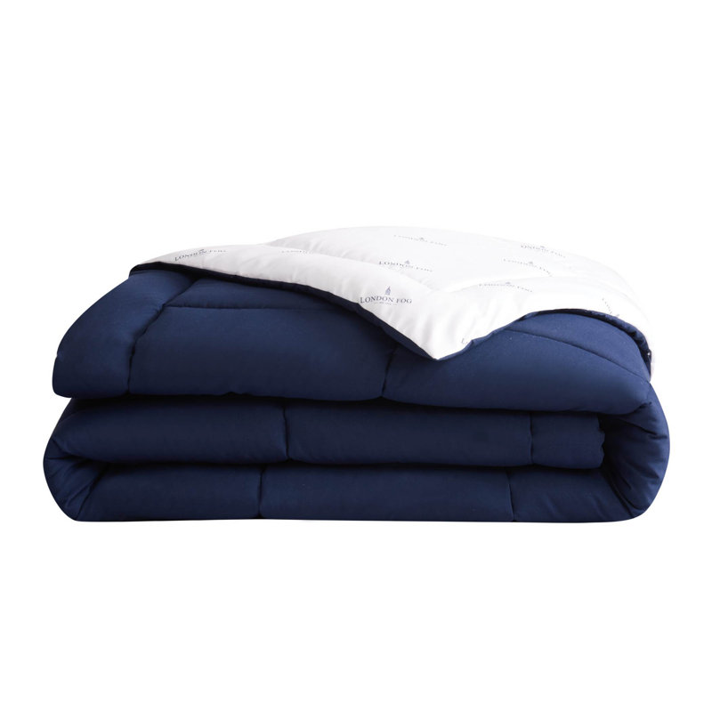 King White Reversible Microfiber Down Comforter Set