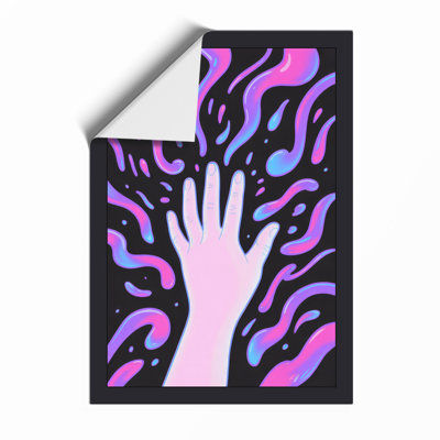 Rising Hand Modern - Framed Print