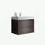 Meuble-lavabo mural 30 po avec lavabo, grand meuble-lavabo flottant mural pour salle de bain moderne, lavabo une pièce sans drain, pré-assemblé-107238823-107238820