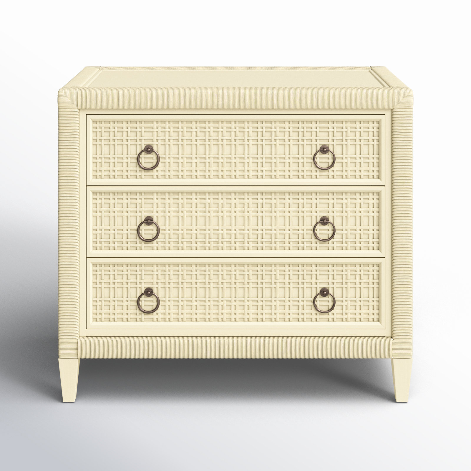 Monterey 36" Dresser, Bisque, No, Satin Nickel