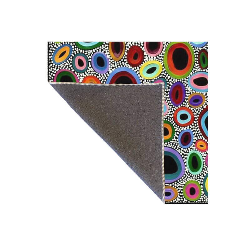 Tapis rond rond multicolore, Tapis de couloir 3 pi 3 po x 6 pi 7 po inclus