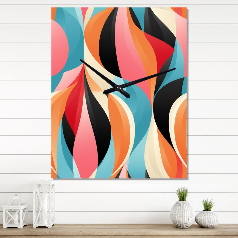 Jancie - Horloge murale abstraite, Moyen