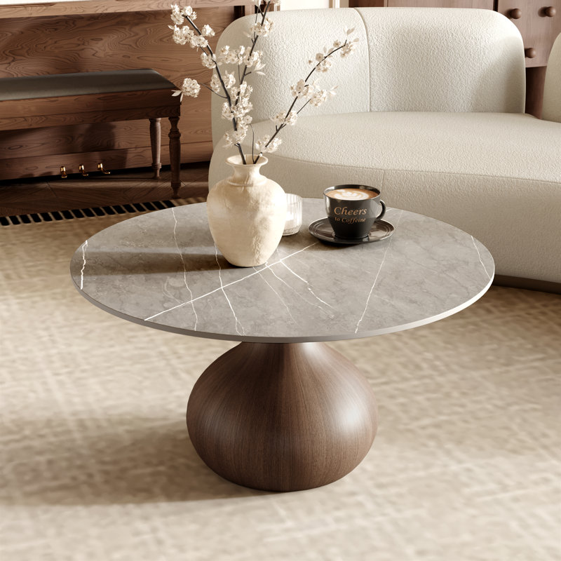 Table basse Gorman, 18.23" H x 41.73" L x 41.73" W, Grey