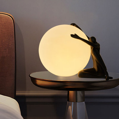 Novella Black Resin Novelty Table Lamp