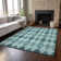 Premium Machine Washable Cerrito AMF610 Teal Rug