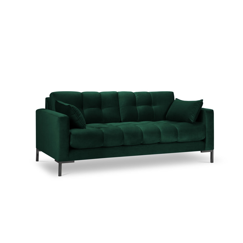 Francisca 2 Seater Sofa, Black, Green