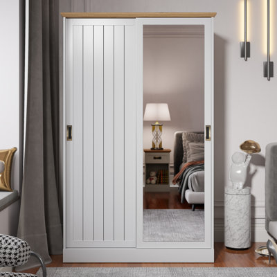 Erison 2 Door Sliding Wardrobe with Mirror