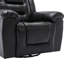 Fauteuil inclinable manuel et pivotant à 360 ° de cinéma maison avec accoudoirs larges