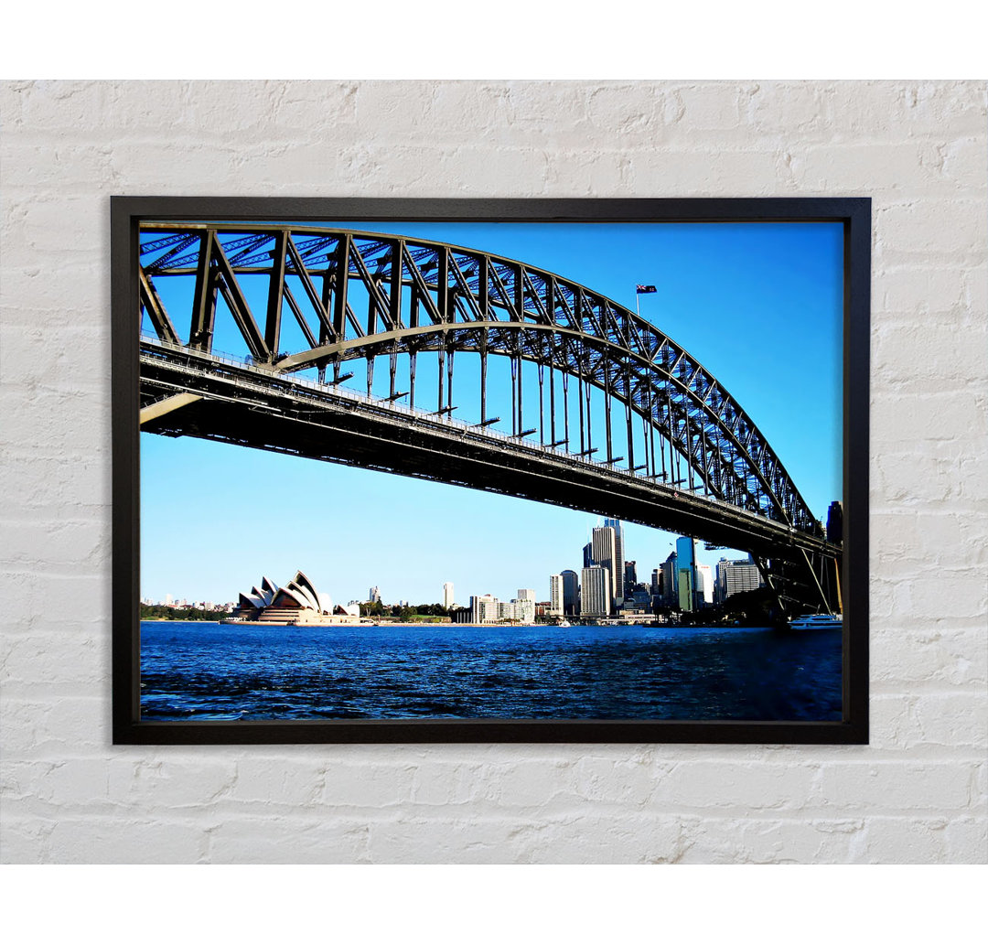 Sydney Harbour Bridge Day Time - Einzelner Bilderrahmen Kunstdrucke auf Leinwand