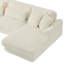 Très grand canapé en forme de U avec méridienne et tissu en velours côtelé ultra doux, parfait pour les réunions de famille confortables et les espaces de vie élégants.-556753375