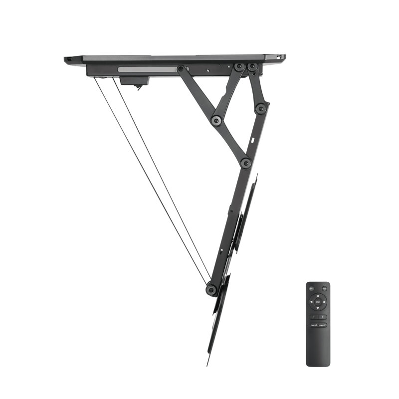 Mount-it Black Motorized Screens Holds up to 66 lbs